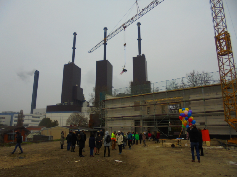 Giesensdorfer Grundschule - Richtfestgäste Erweiterungsbau II am 03.12.2020