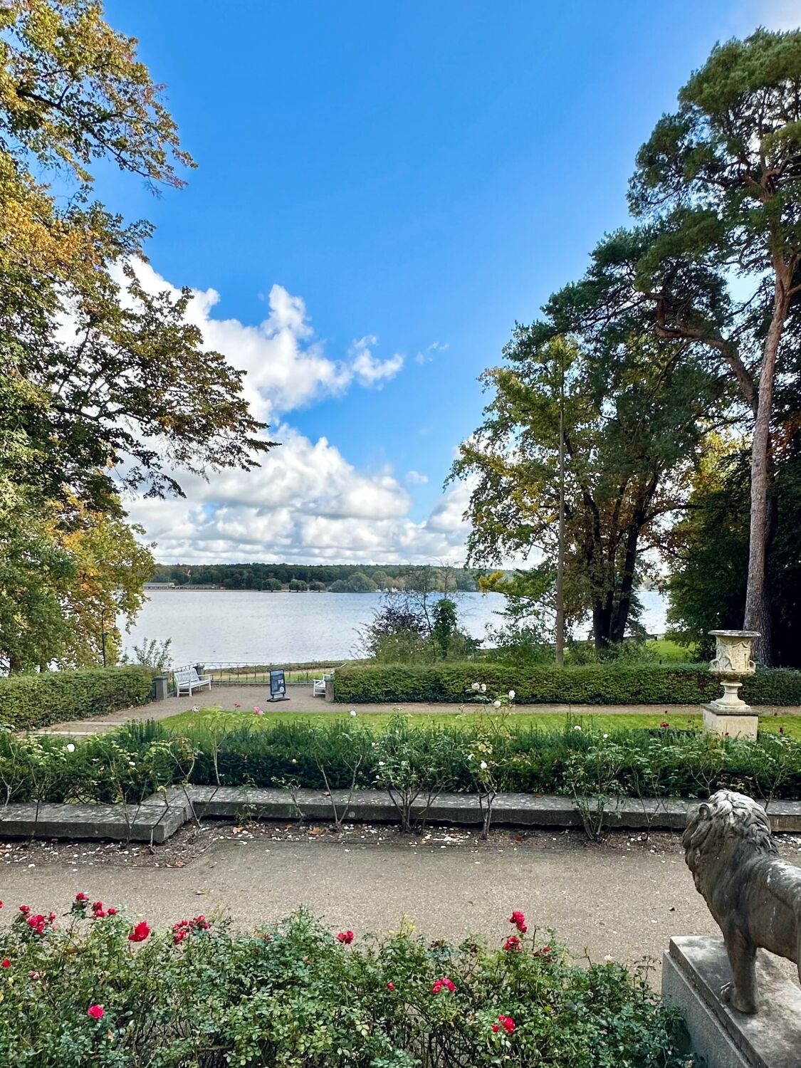 Blick von der Terrasse Richtung Wannsee