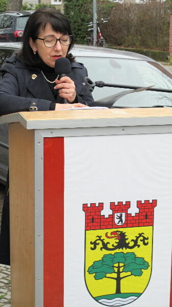 Ansprache Petra Rosenberg an der Gedenkstele