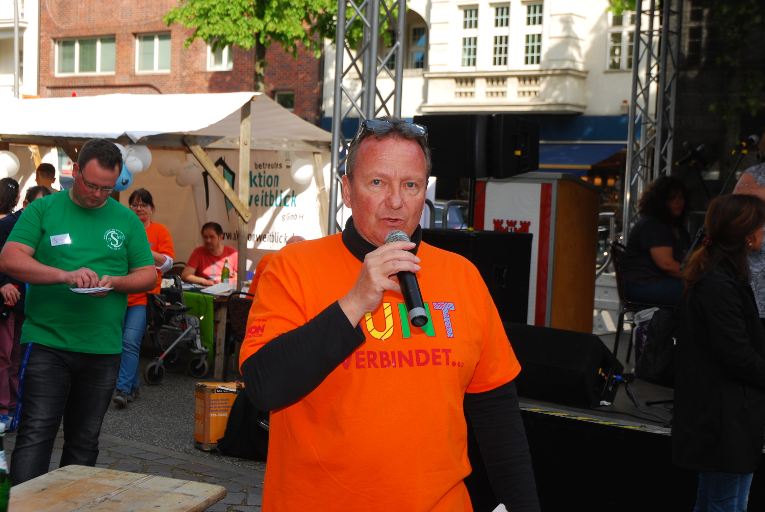 Herr Kersten Moderator des Tages