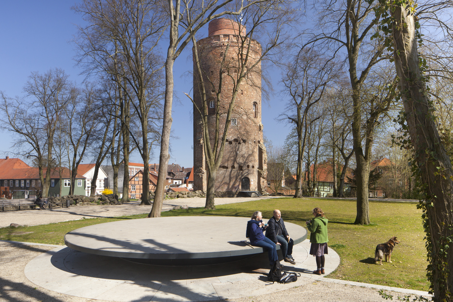 Schlossplatz mit Amtsturm Stadt Lüchow