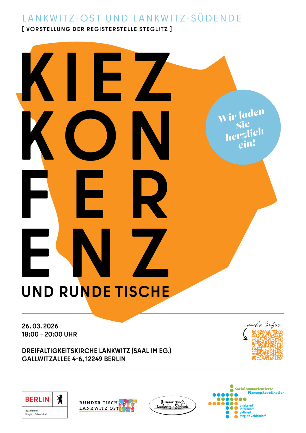 Flyer Kiezkonferenz Lankwitz Frühjahr 2026