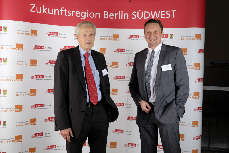 Wirtschaftsgespräche Berlin Südwest 2015 - Dr. Baumgarten (re.), Herr Pawlik (li.)
