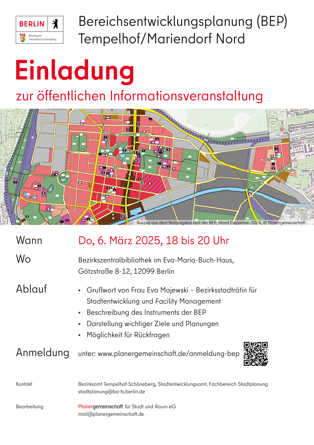 Einladungsplakat zur öffentlichen Informationsveranstaltung