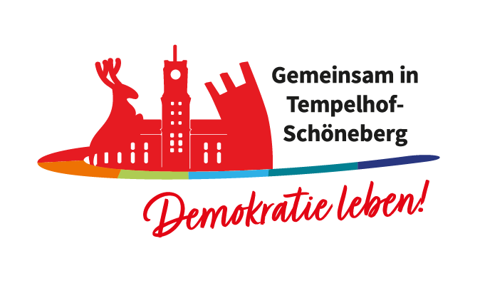 Logo Gemeinsam in Tempelhof-Schöneberg; Demokratie Leben