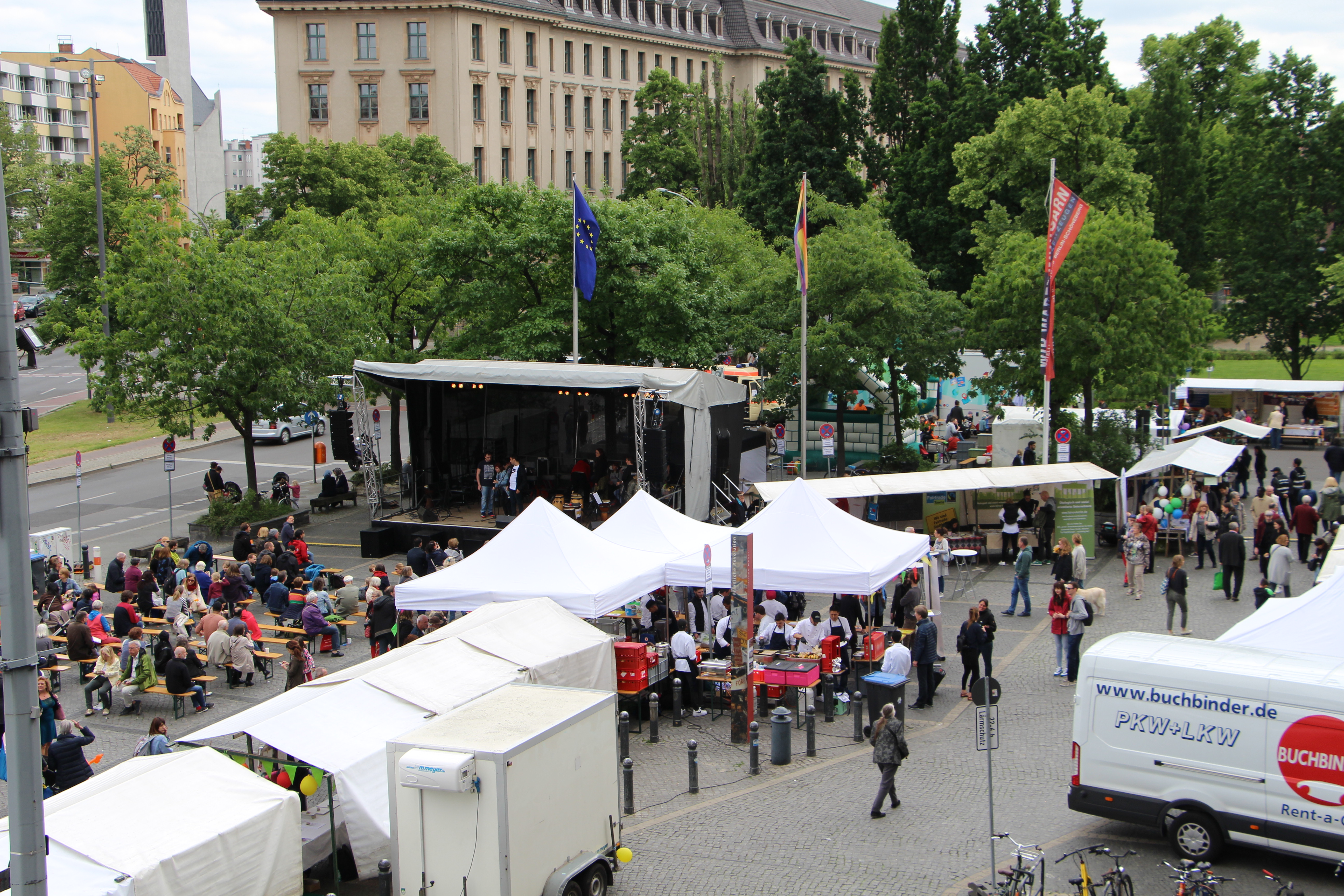 Hauptbühne Ansicht von oben