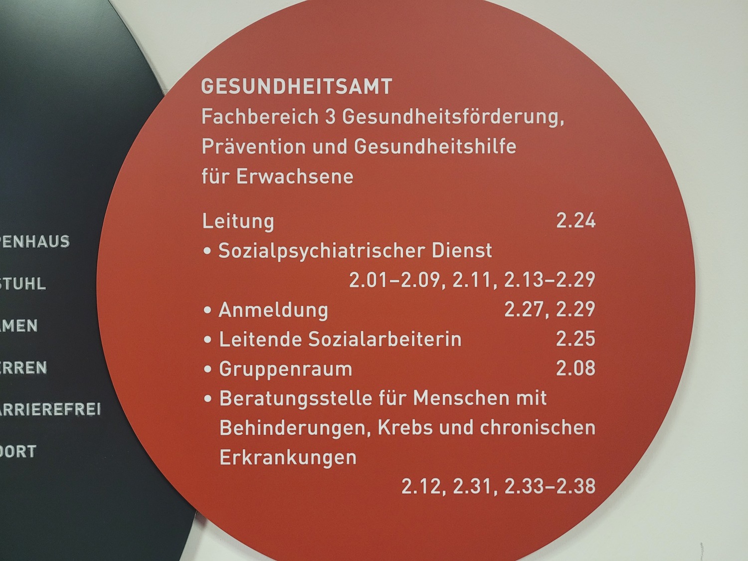 Informationsschild Fachbereich 3