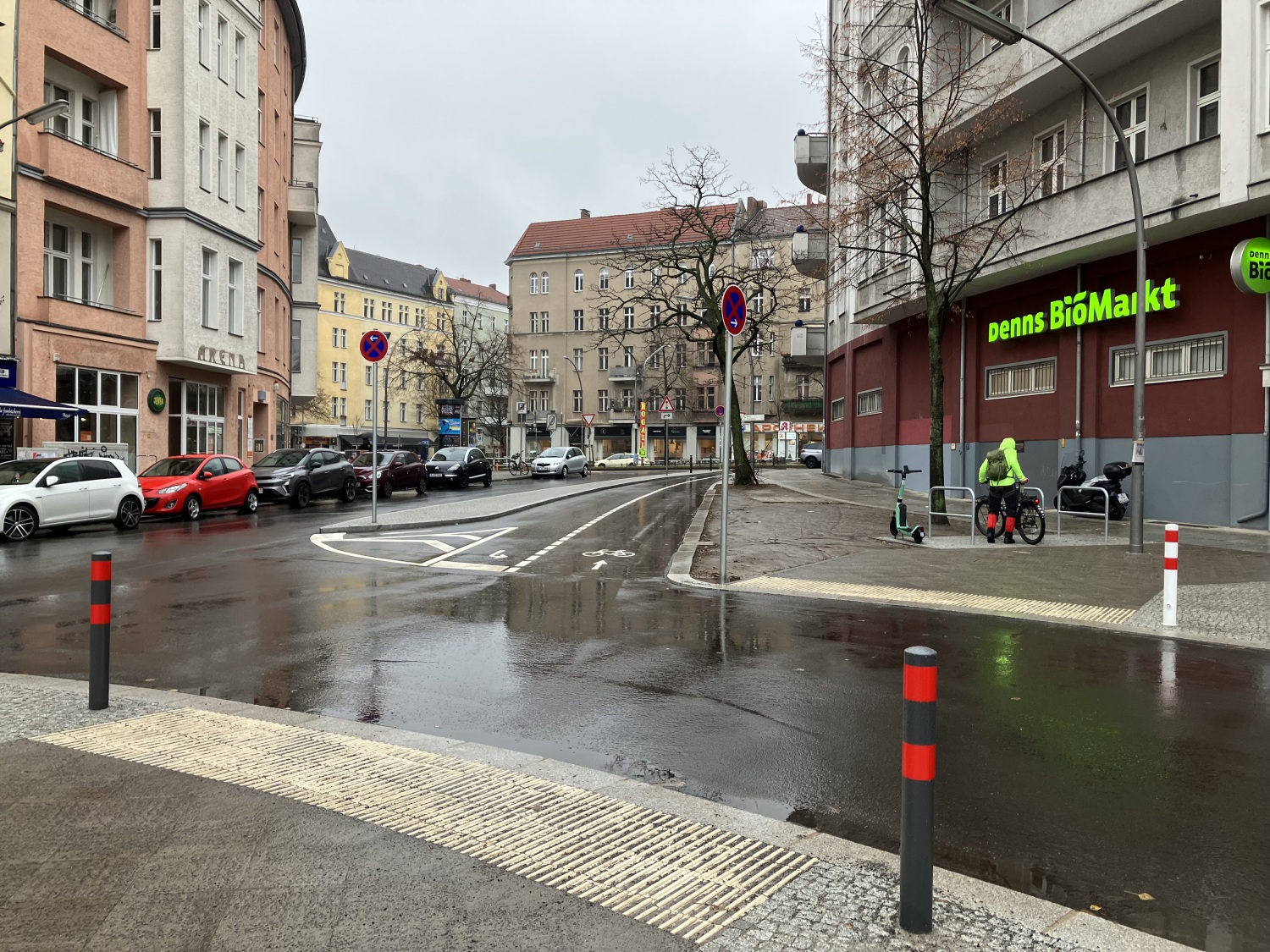 Umgebauter Knotenpunkt Belziger Straße/Vorbergstraße