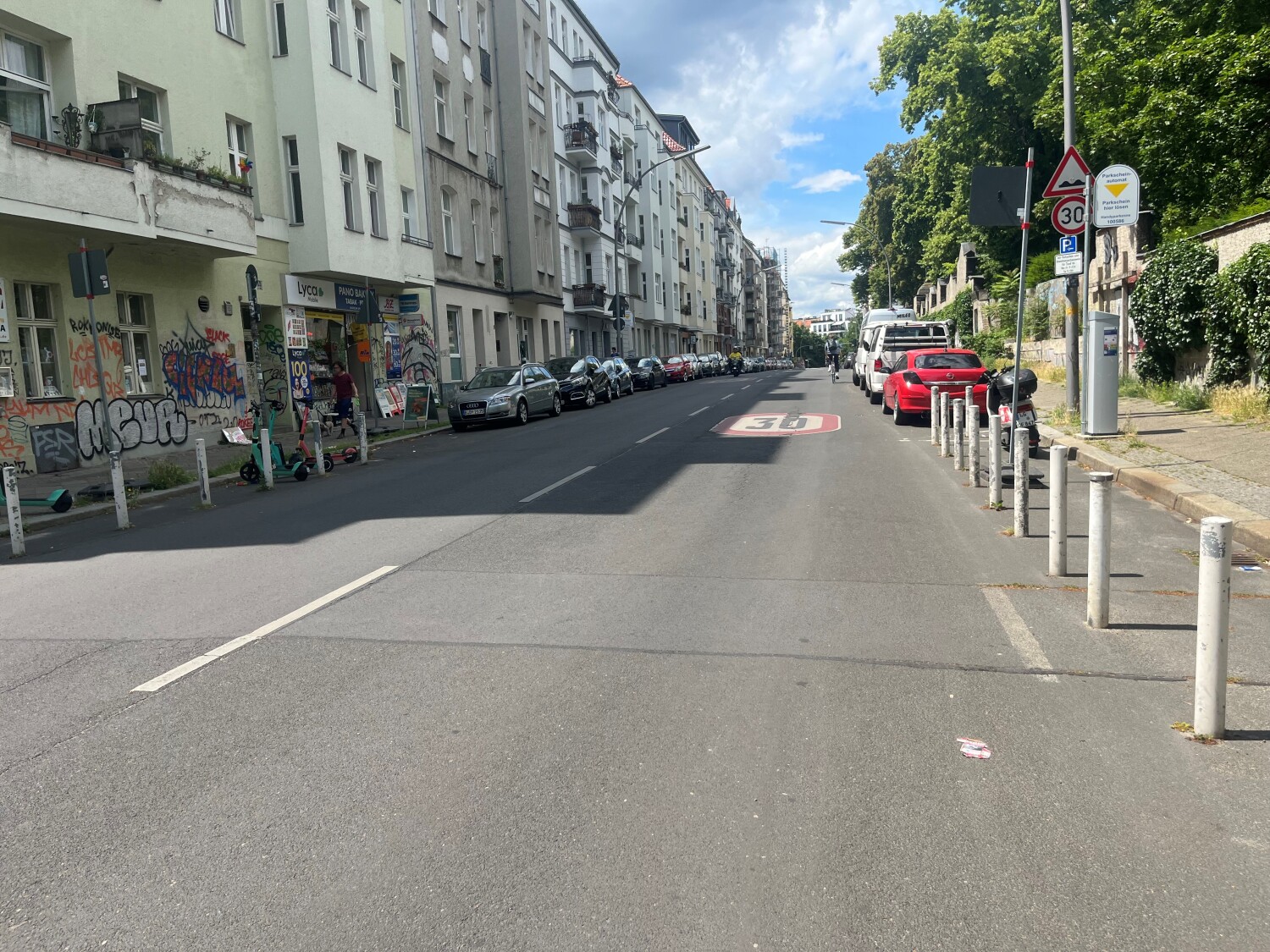 Ansicht Monumentenstraße vor Umgestaltung