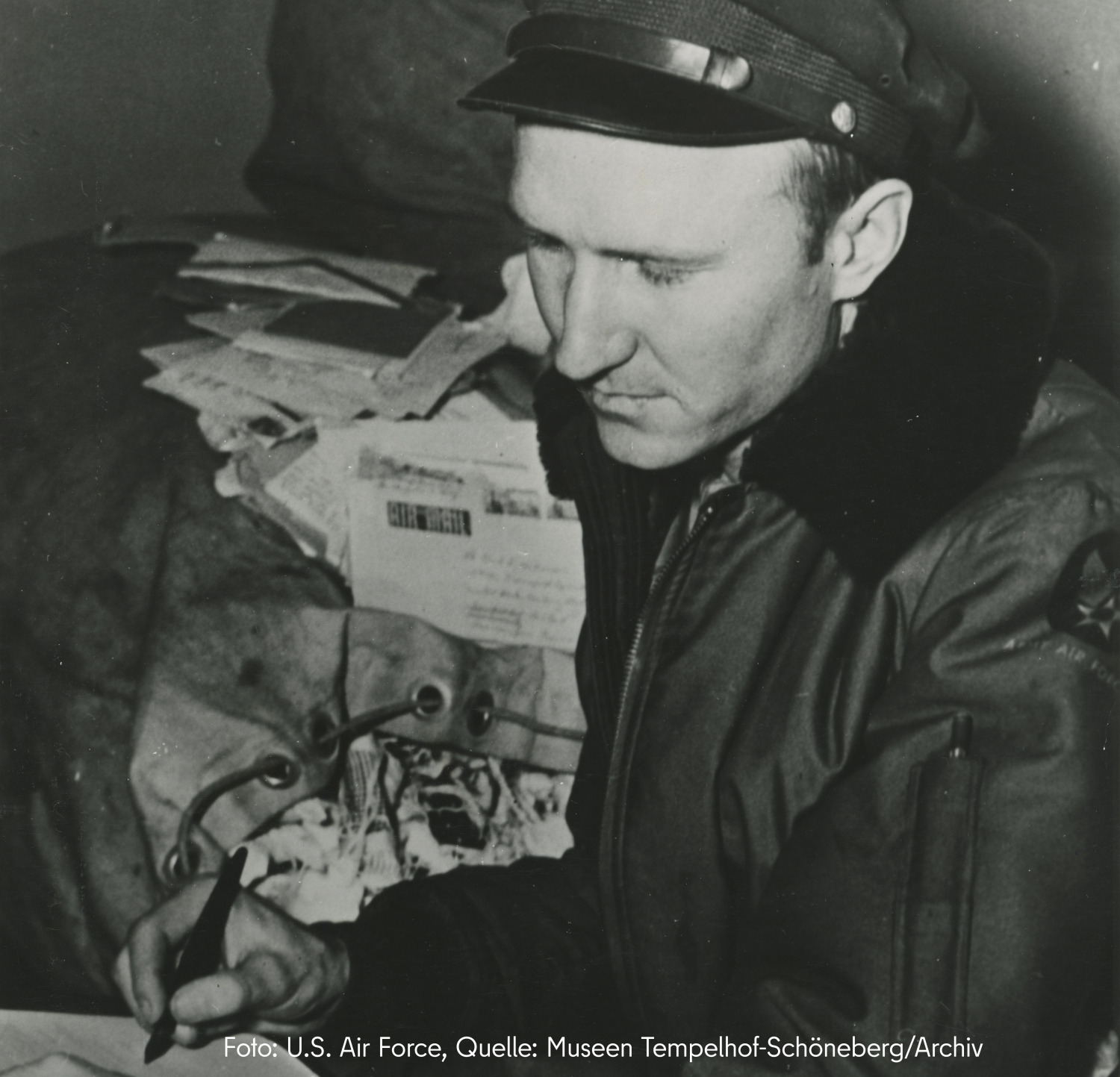 a man in a pilot's uniform