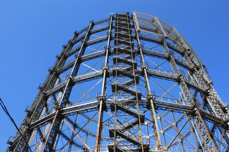 Gasometer-Nahaufnahme