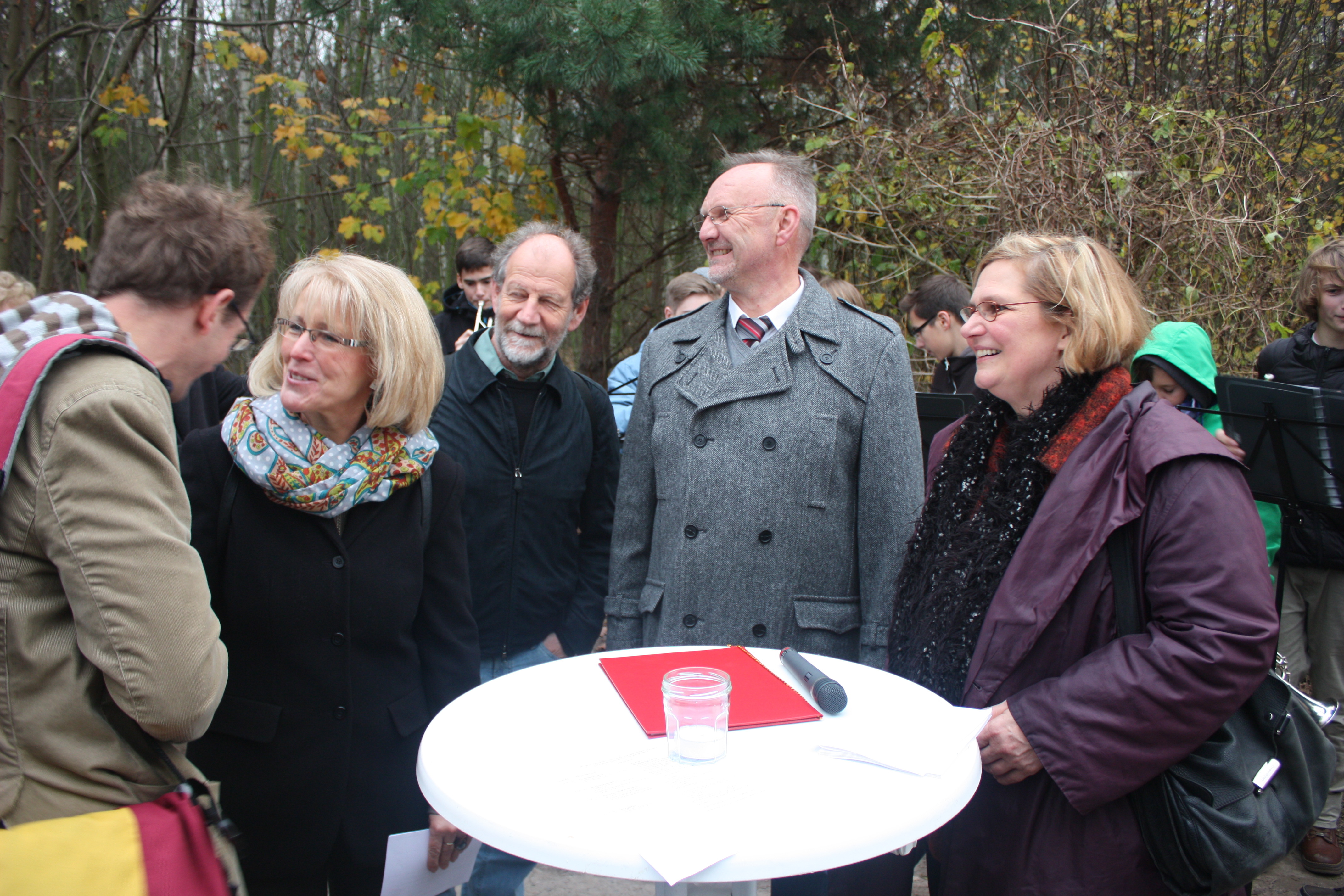 Frau Wehlan, Herr Baier und Angelika Schöttler