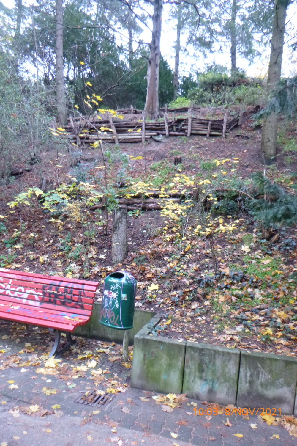 Erodierter Steilhang