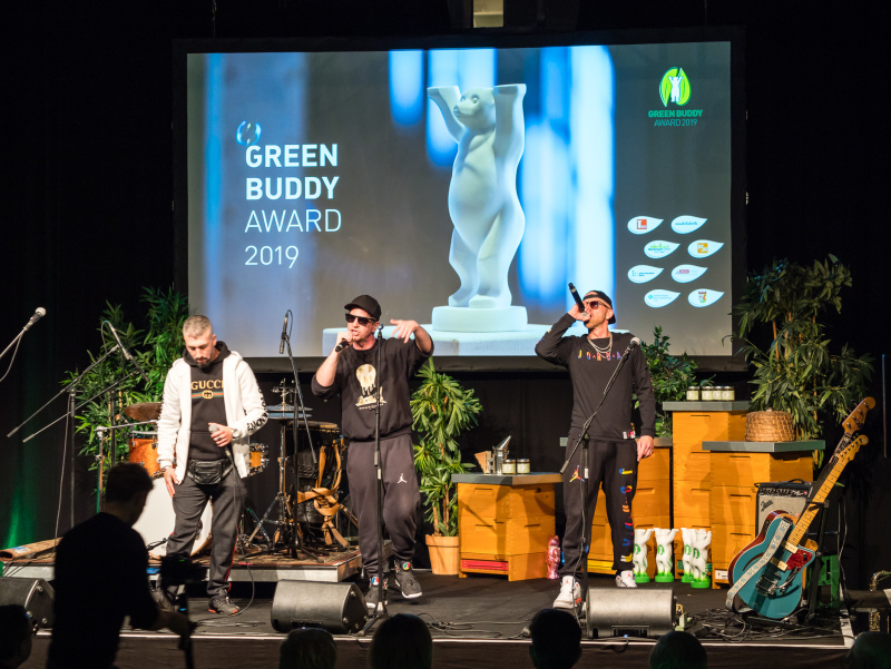 Auftritt von Big Tiba und Chille beim Green Buddy Award 2019