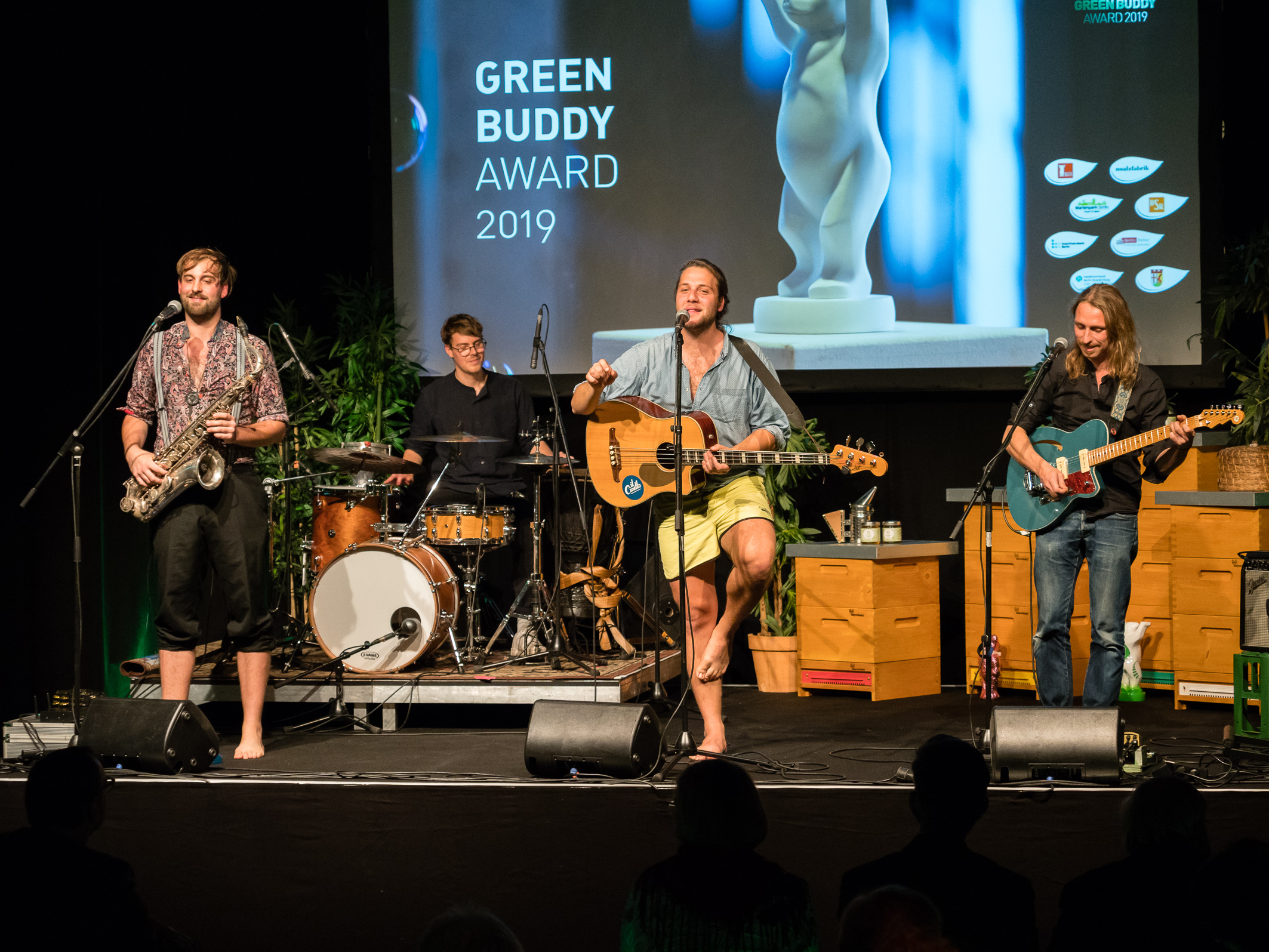 Auftritt der Band il civetto bei der Preisverleihung des Green Buddy Awards 2019