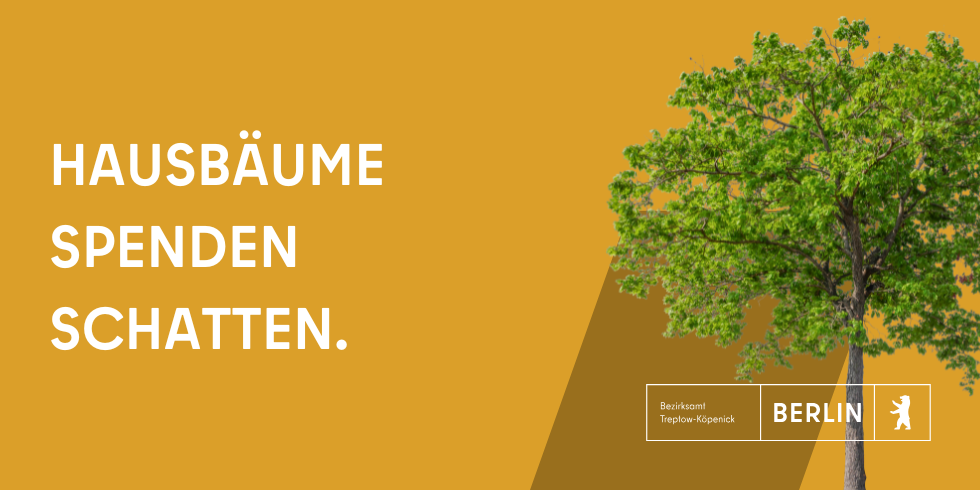 Hausbäume spenden Schatten.