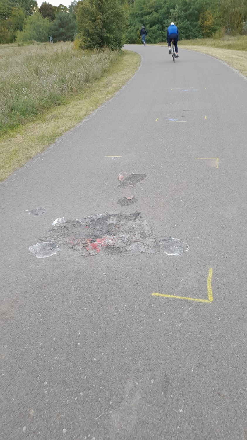 Beschädigte Skaterbahn im Volkspark Wuhlheide