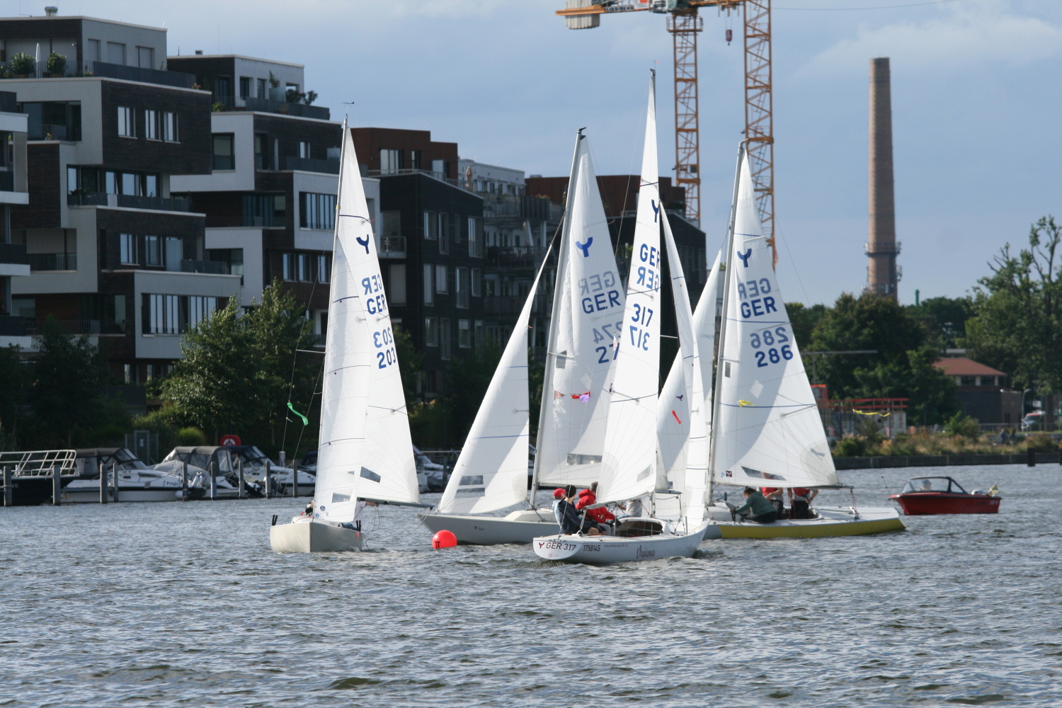 Segelboote der 15. Bürgermeisterregatta