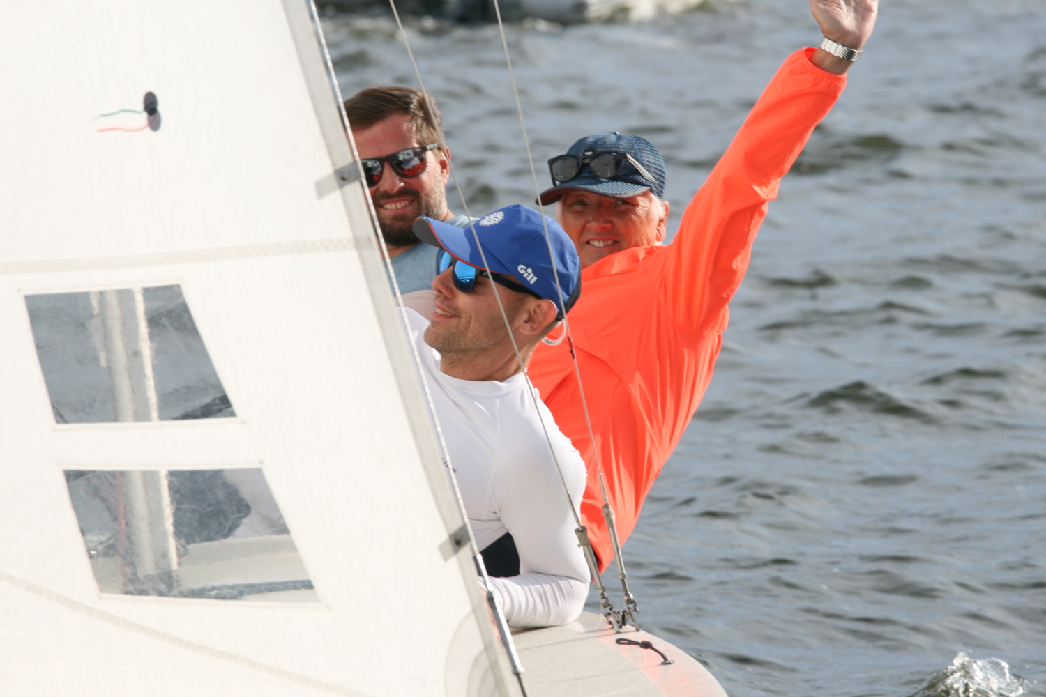 Die Sieger der 15. Bürgermeisterregatta - Michaela Wieczorek mit Thomas Piesker und Martin Böhmert