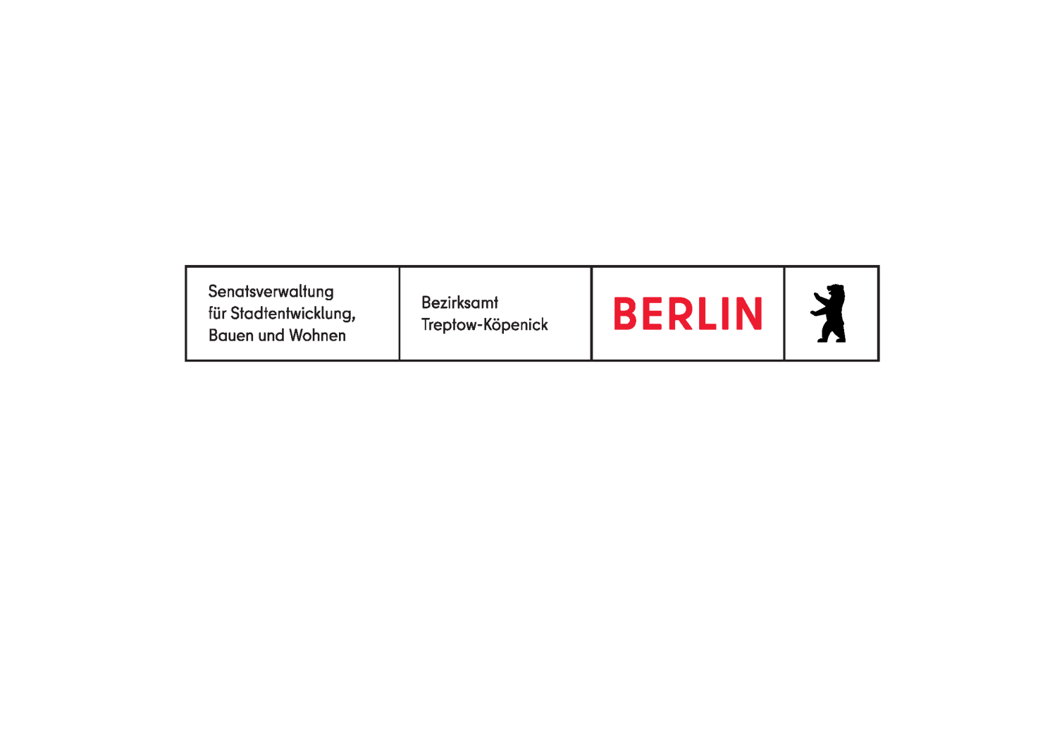 Kombi Logo Bezirksamt Treptow-Köpenick und Sen Stadtentwicklung, Bauen und Wohnen