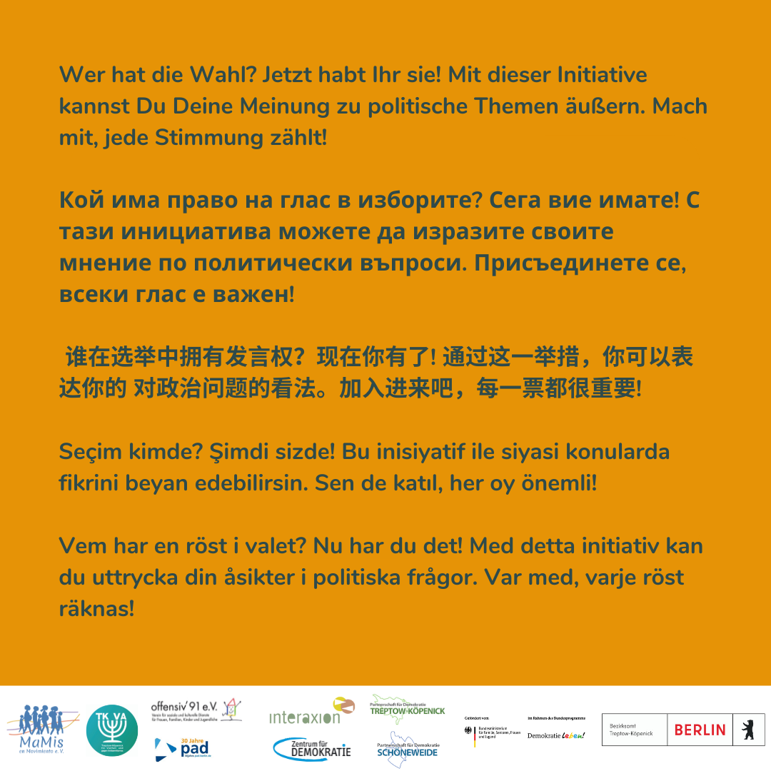 Symbolische Wahlen in Treptow-Köpenick