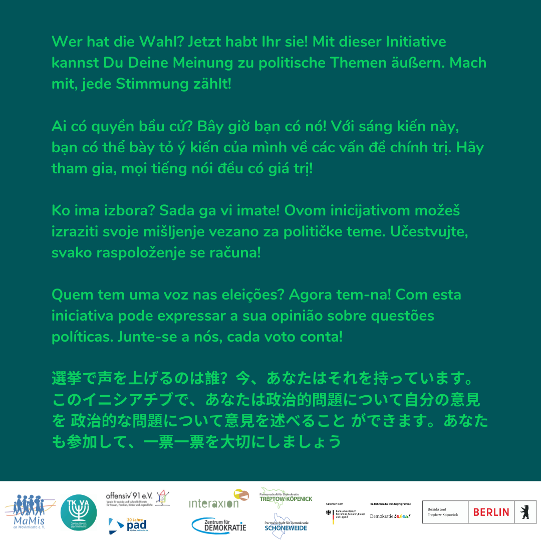 Symbolische Wahlen in Treptow-Köpenick