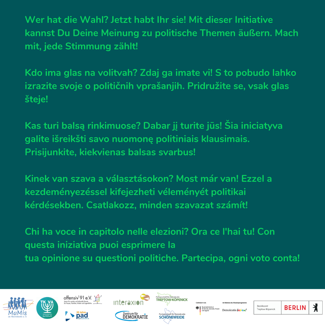 Symbolische Wahlen in Treptow-Köpenick