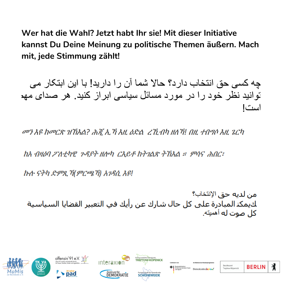 Symbolische Wahlen in Treptow-Köpenick