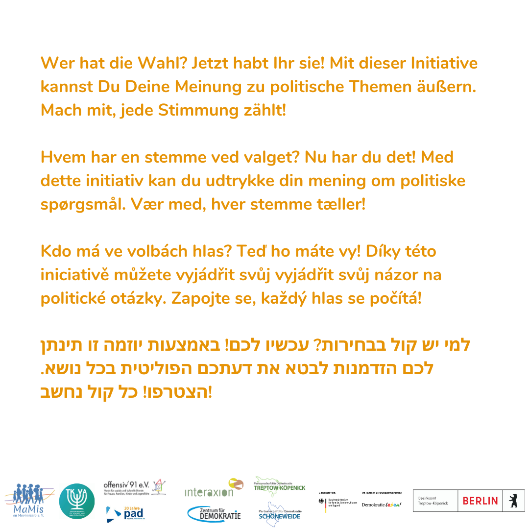 Symbolische Wahlen in Treptow-Köpenick