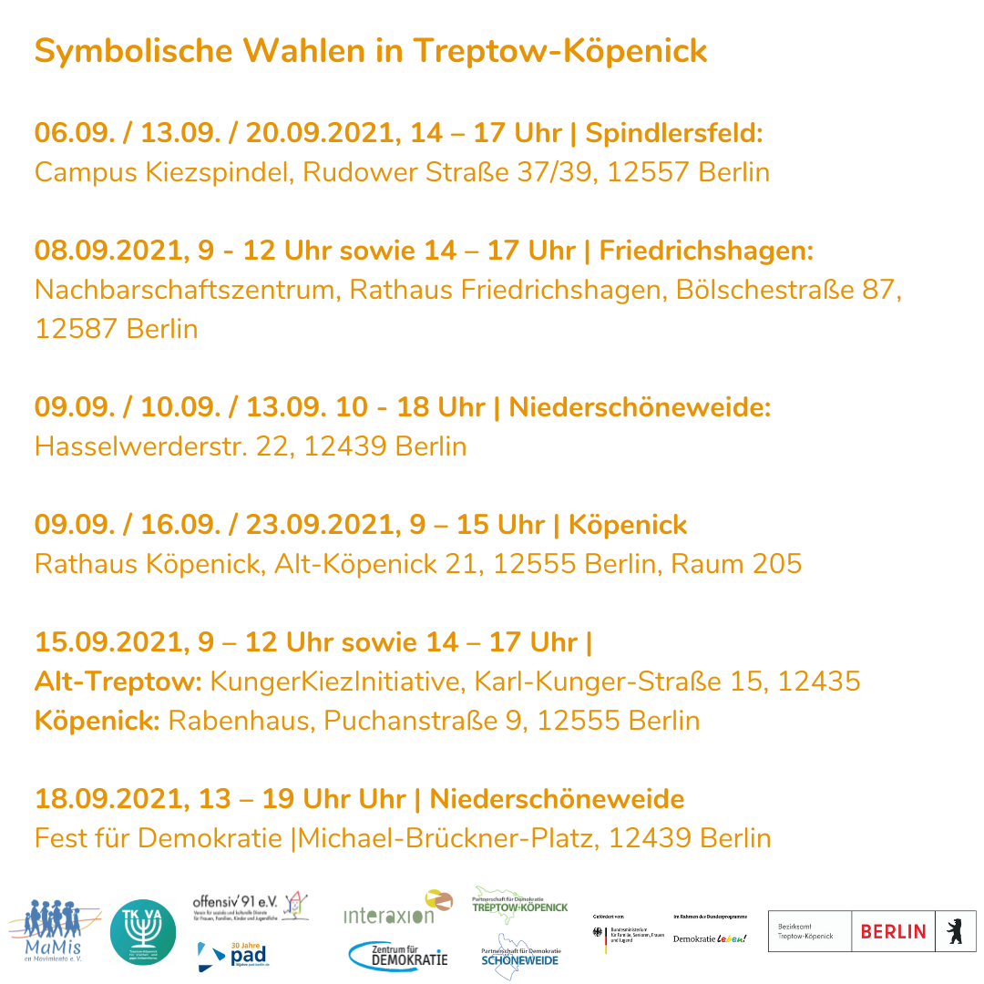 Symbolische Wahlen Treptow-Köpenick