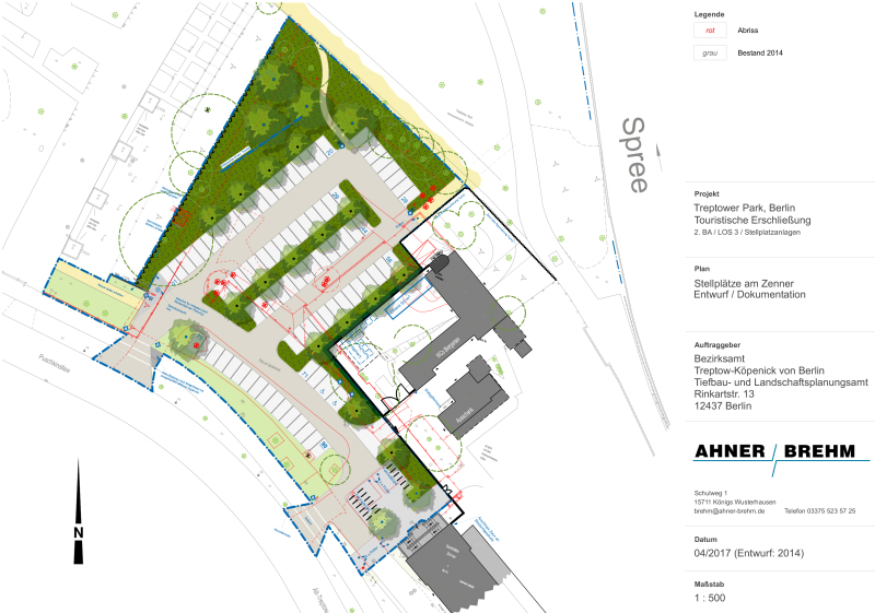 Entwurfsplanung für die Neugestaltung des Zenner-Parkplatzes, 2016