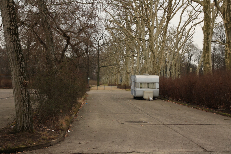 Der straßenseitige Bereich des Parkplatzes hat 2014 noch „Zwischennutzungen"