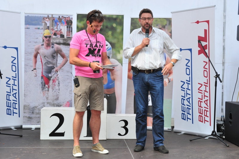 Berlin Triathlon XL 2014 - mit Bezirksstadtrat Vogel