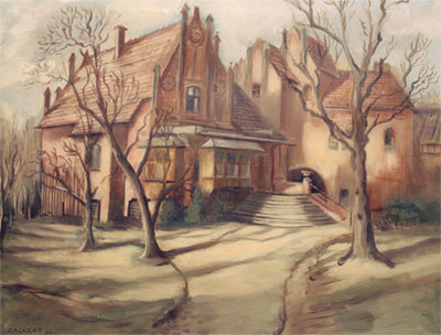 Altes Bild von der Burg (früheres aussehen der Burg)