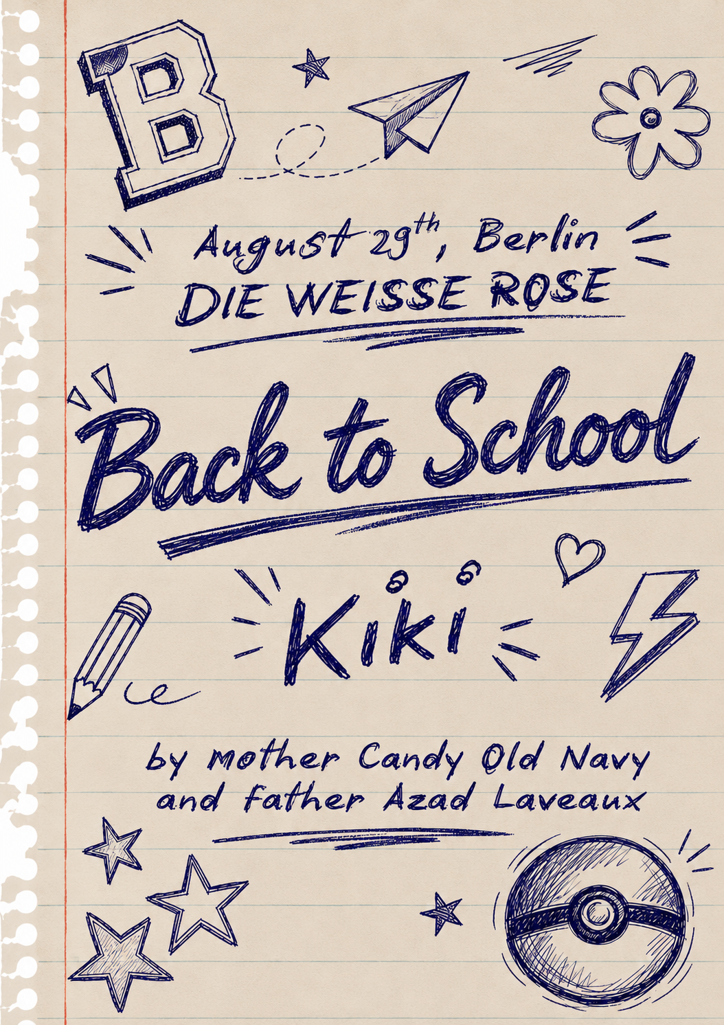 flyer für back to school kiki - alle infos stehen auch im text