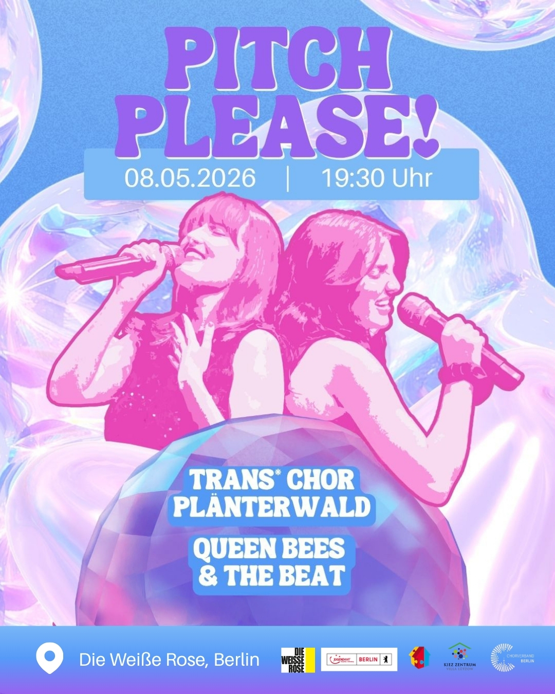 flyer für pitch please - alle infos stehen auch im text