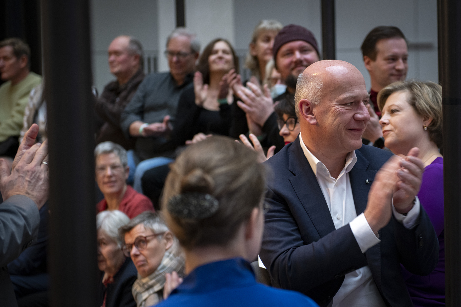 Der Regierende Bürgermeister von Berlin Kai Wegner auf der zentralen Veranstaltung zu Berlin sagt Danke 2023