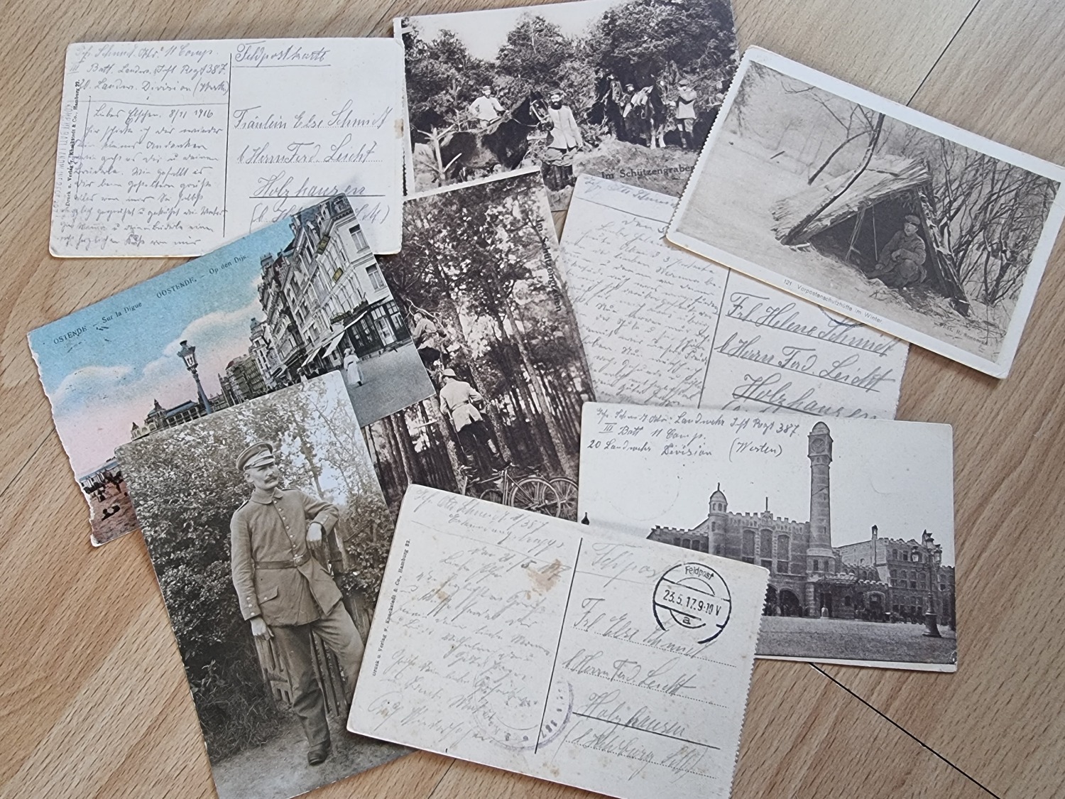 Postkarten aus dem 1. Weltkrieg