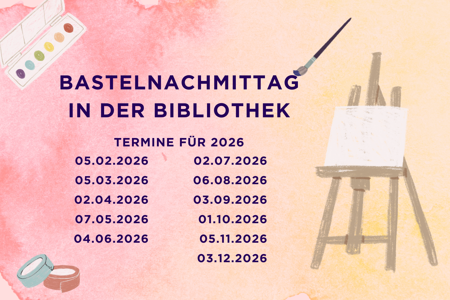 Basteln in der Bibliothek_Termine