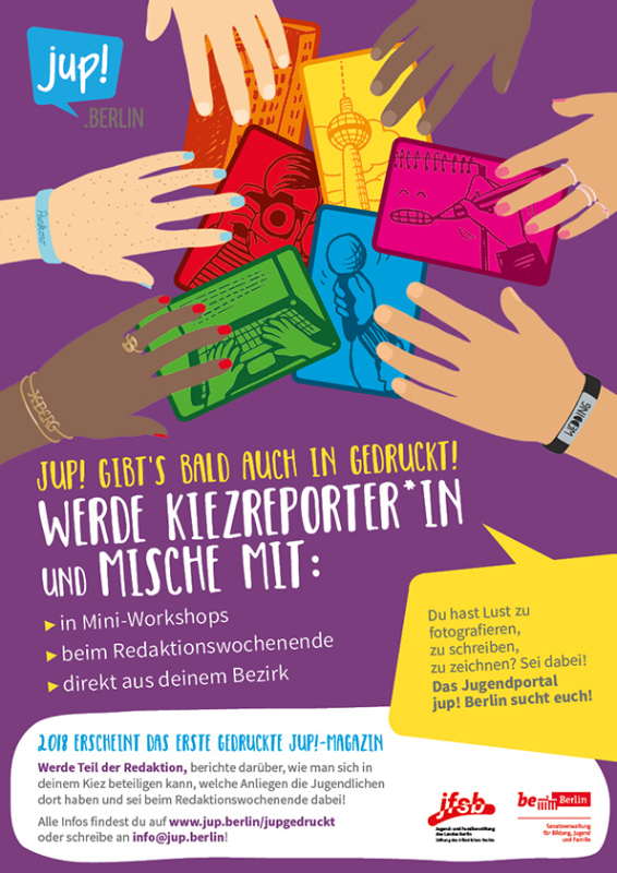 Plakat des Jugendportals jup!