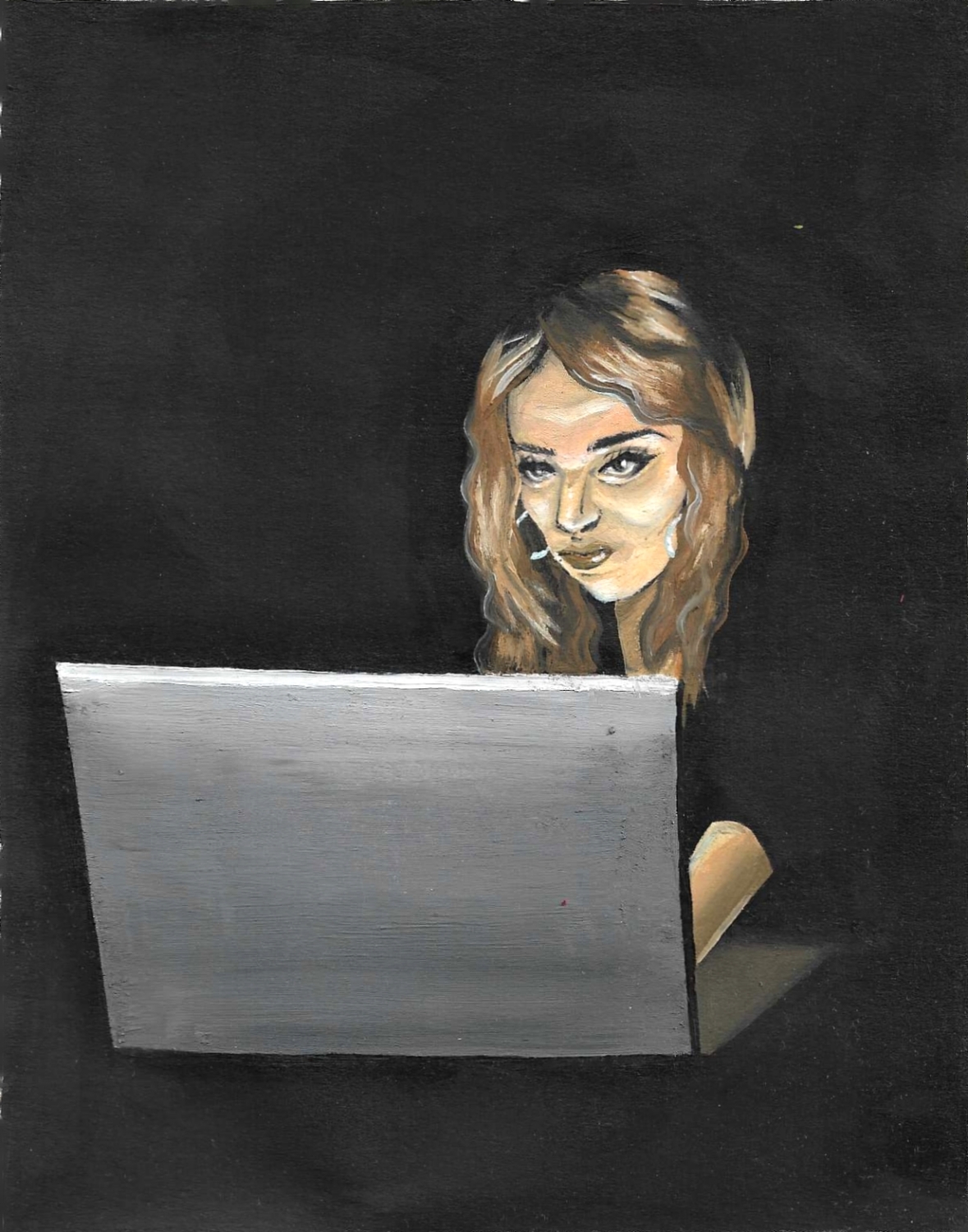 junge Frau am Laptop