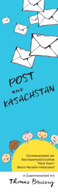 Lesezeichen Post aus Kasachstan Vorderseite
