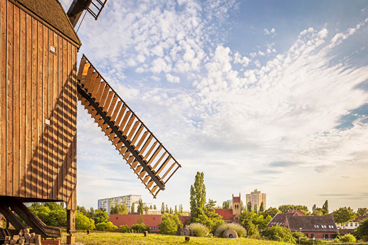 Old Marzahn with windmill