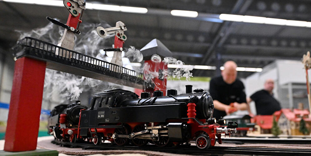 Modellzug auf Modellbaumesse