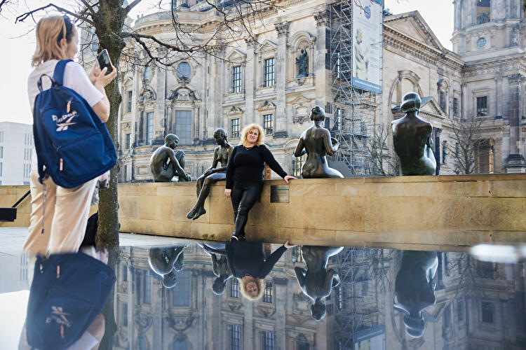 Touristen am Berliner Dom