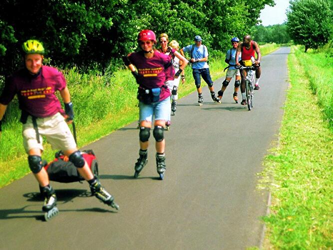 Skater auf dem Fläming-Skate
