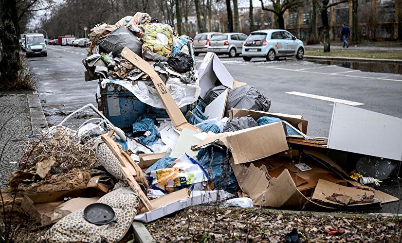 Trash on Berlin's streets