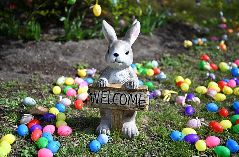 Oster-Dekoration in Berlin-Westend