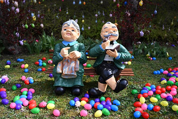 Oster-Dekoration in Berlin-Westend