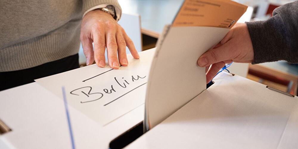 Stimmabgabe in Berlin